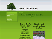 Tablet Screenshot of oaksgolffacility.com